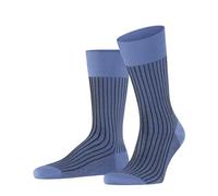 FALKE Oxford Stripe M So cotone fantasia 1 paio, Calzini Uomo, Blu Cornflower Blue 6554, 45-46