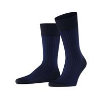 FALKE Oxford Stripe M So cotone fantasia 1 paio, Calzini Uomo, Blu Space Blue 6116, 43-44