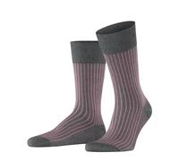 FALKE Oxford Stripe M So cotone fantasia 1 paio, Calzini Uomo, Grigio Steel Melange 3165, 43-44