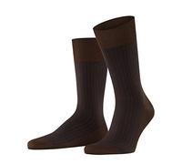 FALKE Oxford Stripe M SO cotone fantasia 1 paio, Calzini Uomo, Marrone (Chestnut 5540), 41-42