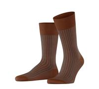 FALKE Oxford Stripe M So cotone fantasia 1 paio, Calzini Uomo, Marrone Terracotta 5035, 43-44
