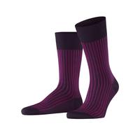 FALKE Oxford Stripe M So cotone fantasia 1 paio, Calzini Uomo, Viola Aubergine 8282, 39-40
