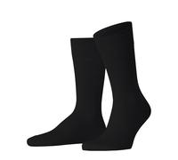 FALKE Panama M So lino cotone tinta unita 1 paio, Calzini Uomo, Nero Black 3000, 43-44