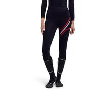 FALKE Pantaloni Baselayer da Donna Caldi 3/4 W Ti Materiale Funzionale ad Asciugatura Rapida, 1 Pezzo, Nero Nero 3000 Iconic, XL