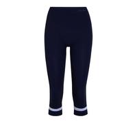 FALKE Pantaloni Baselayer da Donna Caldi 3/4 W Ti Materiale Funzionale ad Asciugatura Rapida, 1 Pezzo, Blu Space Blue 6116 Trend, XL