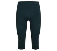 FALKE Pantaloni Baselayer da Uomo Caldi 3/4 M Ti Materiale Funzionale ad Asciugatura Rapida, 1 Pezzo, Verde Holly 7385, XXL