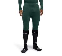 FALKE Pantaloni Baselayer Maximum Warm 3/4 M Ti Materiale Funzionale ad Asciugatura Rapida, 1 Pezzo, Verde Holly 7385 Trend XXL