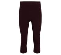 FALKE Pantaloni Baselayer Wool-Tech Protective 3/4 M Ti Lana Materiale Funzionale ad Asciugatura Rapida, 1 Pezzo, Rosso Barolo 8526, S