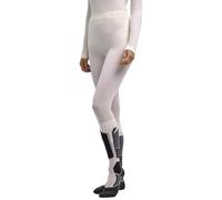 FALKE Pantaloni Baselayer Wool-Tech Protective 3/4 W Ti Lana Tecnica ad Asciugatura Rapida, 1 Pezzo, Bianco off-White 2040, XS