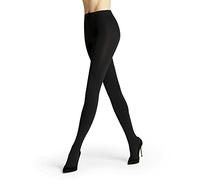 Falke Pure Matt 100 DEN W TI Coprenti Tinta Unita 1 Pezzo, Collant Donna, Nero (Black 3009), S-M