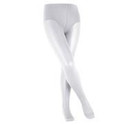 FALKE Pure Matt 30 DEN K Ti trasparenti velati tinta unita 1 pezzo, Collant Unisex - Bambini, Bianco White 2209, 134-146
