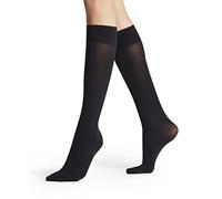 FALKE Pure Matt 50 DEN W Kh semicoprenti tinta unita 1 paio, Calzini lunghi Donna, Blu Marine 6179, 39-42
