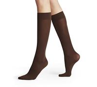 FALKE Pure Matt 50 DEN W Kh semicoprenti tinta unita 1 paio, Calzini lunghi Donna, Marrone Brenda 5179, 35-38
