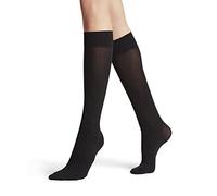 FALKE Pure Matt 50 DEN W Kh semicoprenti tinta unita 1 paio, Calzini lunghi Donna, Nero Black 3009, 35-38