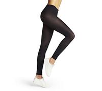 FALKE Pure Matt 50 Den W Le Semicoprenti Tinta Unita, Leggings Donna, Blu Marine 6179, S-M