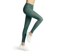 FALKE Pure Matt 50 Den W Le Semicoprenti Tinta Unita, Leggings Donna, Verde Fjord 7475, M