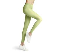 FALKE Pure Matt 50 Den W Le Semicoprenti Tinta Unita, Leggings Donna, Verde Lemon 7498, M