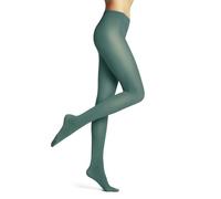 Falke Pure Matt 50 DEN W Ti semicoprenti tinta unita 1 pezzo, Collant Donna, Verde Fjord 7475, S-M