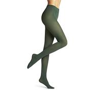 FALKE Pure Matt 50 DEN W Ti semicoprenti tinta unita 1 pezzo, Collant Donna, Verde Hunter Green 7441, S-M