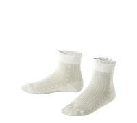 FALKE Romantic Net K So cotone tinta unita 1 paio, Calzini Unisex - Bambini, Bianco Off-White 2040, 27-30