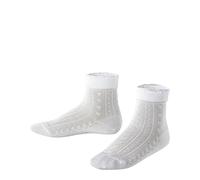 FALKE Romantic Net K So cotone tinta unita 1 paio, Calzini Unisex - Bambini, Bianco White 2000, 31-34