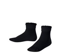 FALKE Romantic Net K So cotone tinta unita 1 paio, Calzini Unisex - Bambini, Blu Dark Navy 6370, 19-22