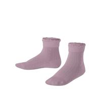 FALKE Romantic Net K So cotone tinta unita 1 paio, Calzini Unisex - Bambini, Rosa Thulit 8663, 31-34