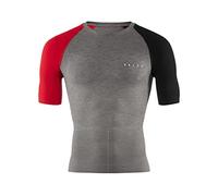 FALKE RU Impulse, Maglie Termiche Maniche Corte Uomo, Biancheria Intima Di Compressione Da Corsa, Grigio (Fume 3160), 04 (Torace 102-106cm), 1 Pezzo