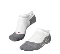 FALKE RU4 Endurance Invisible W In cotone filo funzionale antivesciche 1 paio, Calzini da corsa Donna, Bianco White-Mix 2020, 35-36