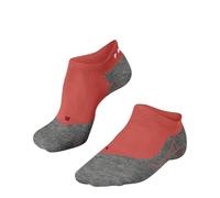 FALKE Ru4 Endurance Invisible W In Cotone Filo Funzionale Antivesciche, Calzini da corsa Donna, Arancione Coral 8017, 35-36