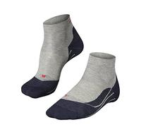 FALKE RU4 Endurance Short M Sso cotone filo funzionale antivesciche 1 paio, Calzini da corsa Uomo, Grigio Lightgrey 3406, 42-43