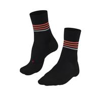 FALKE Ru4 Endurance W So Cotone Filo Funzionale Antivesciche, Calzini da corsa Donna, Nero Black 3004 Stripe, 41-42