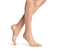 FALKE Seidenglatt 15 DEN W Kh trasparenti velati tinta unita 1 paio, Calzini lunghi Donna, Effetto pelle Golden 4699, 35-38
