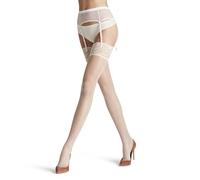 FALKE Seidenglatt 15 DEN W Sto trasparenti velati tinta unita 1 paio, Autoreggenti Donna, Bianco Champagne 2579, S