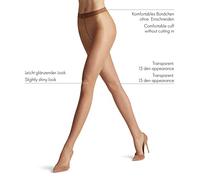 FALKE Seidenglatt 15 den W Ti Transparent Einfarbig Collant, Braun Fungo 5267, M-L Donna