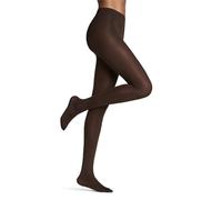 Falke Seidenglatt 40 den W Ti Semicoprenti Tinta Unita 1 Pezzo Collant, 44 IT, Marrone (Brenda 5179), S-M Donna