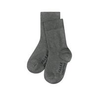 FALKE Sensitive B So cotone con bordino morbido 1 paio, Calzini Unisex Bimbi, Grigio Light Grey Melange 3390, 50-56