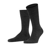 FALKE Sensitive Berlin M So lana cotone con bordino morbido 1 paio, Calzini Uomo, Grigio Anthracite Melange 3080, 43-46