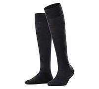 FALKE Sensitive Berlin W Kh lana cotone con bordino morbido 1 paio, Calzini lunghi Donna, Blu Dark Navy 6370, 35-38