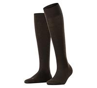 FALKE Sensitive Berlin W Kh lana cotone con bordino morbido 1 paio, Calzini lunghi Donna, Marrone Dark Brown 5230, 39-42
