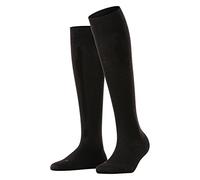 FALKE Sensitive Berlin W Kh lana cotone con bordino morbido 1 paio, Calzini lunghi Donna, Nero Black 3000, 35-38