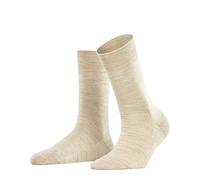 FALKE Sensitive Berlin W So lana cotone con bordino morbido 1 paio, Calzini Donna, Beige Linen Melange 4541, 39-42