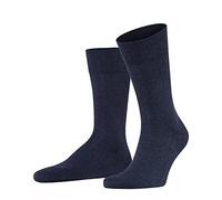 FALKE Sensitive London M So cotone con bordino morbido 1 paio, Calzini Uomo, Blu Navy Melange 6127, 47-50