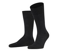 FALKE Sensitive London M So cotone con bordino morbido 1 paio, Calzini Uomo, Grigio Anthracite Melange 3080, 43-46