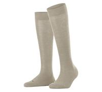 FALKE Sensitive London W Kh cotone con bordino morbido 1 paio, Calzini lunghi Donna, Beige Linen Melange 4541, 35-38