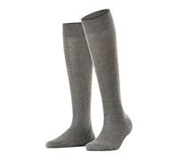FALKE Sensitive London W Kh cotone con bordino morbido 1 paio, Calzini lunghi Donna, Grigio Light Grey Melange 3390, 35-38