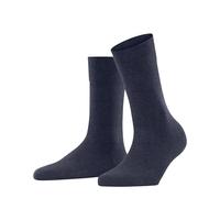 FALKE Sensitive London W So cotone con bordino morbido 1 paio, Calzini Donna, Blu Dark Blue Melange 6688, 35-38