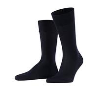 FALKE Sensitive Malaga M So cotone con bordino morbido 1 paio, Calzini Uomo, Blu Dark Navy 6375, 43-46