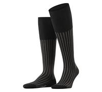 FALKE Shadow M Kh cotone al ginocchio fantasia 1 paio, Calzini lunghi Uomo, Grigio Grey-White 3030, 45-46