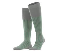 FALKE Shadow M KH cotone al ginocchio fantasia 1 paio, Calzini lunghi Uomo, Grigio (Light Grey 3227), 41-42